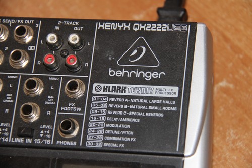 Mixer audio Professionale BEHRINGER XENYX QX2222USB - Foto 7 di 7