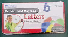Learning Resources Double-Sided Magnetic Letters LER3545 