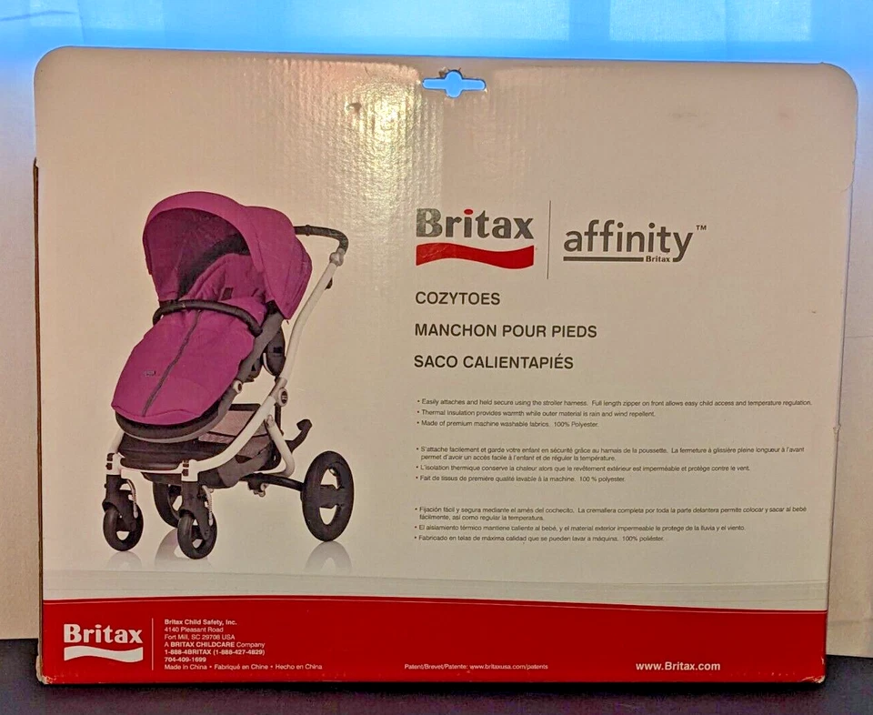 Puño para pie de cochecito de bebé Britax - azul cielo nuevo en caja, sin usar Foto 3 de 4