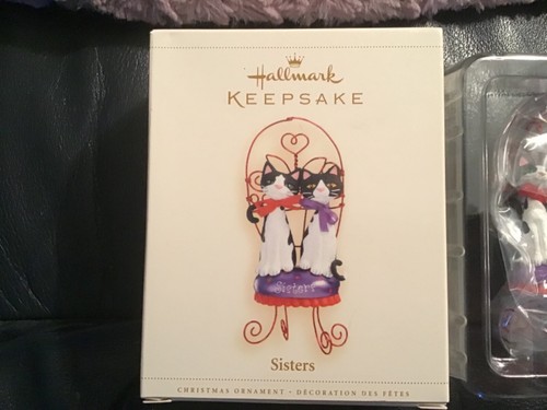 HALLMARK NWOT 2006 SISTERS CATS ORNAMENT - Picture 2 of 6