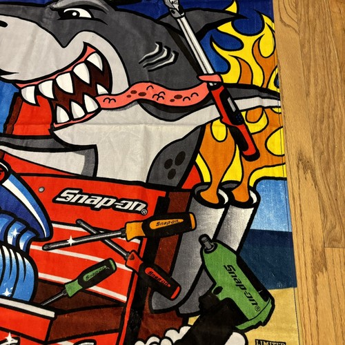 Snap On Tools NOS Limited Edition-Top Of The Tool Chain Bath/Beach Towel 35x60🔥 - Picture 7 of 14
