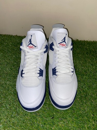 Air Jordan 4 Retro Midnight Navy B-Grade Men’s Size 9 DH6927-140 NEW - 第 4/11 張圖片