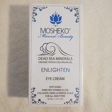 Mosheko Enlighten Anti Aging Eye Cream Enriched Vitamins A,C,D,E Omega SEALED
