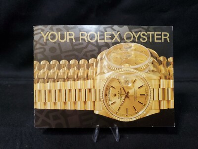 Authentic 1992 Your Rolex Oyster Booklet USA/English N918