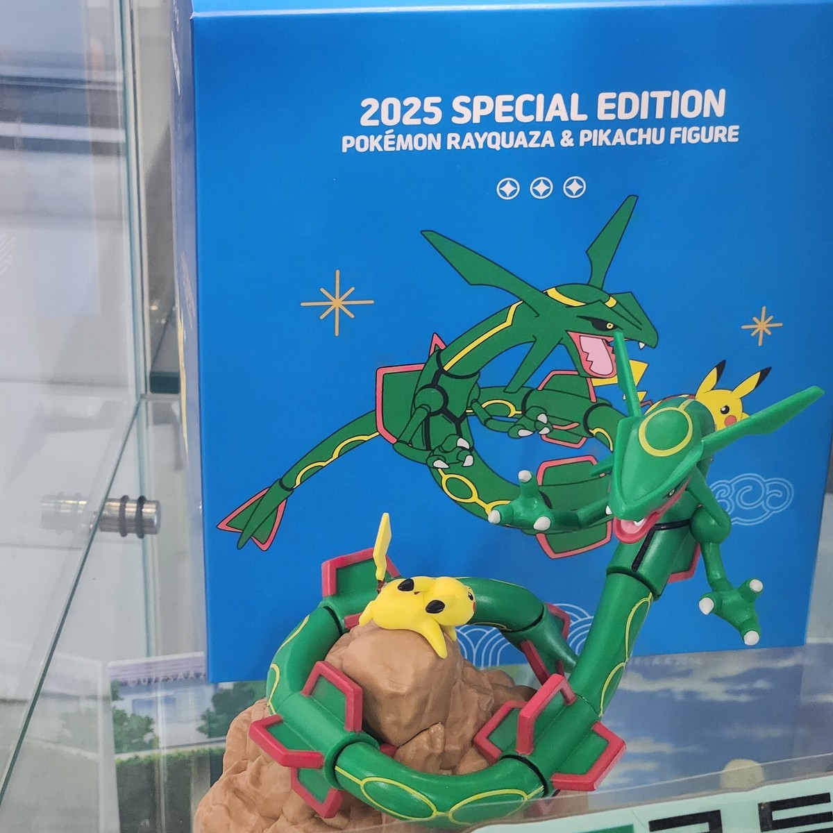 Pokemon 2025 special Edition RAYQUAZA and PIKACHU FIGURE CGV