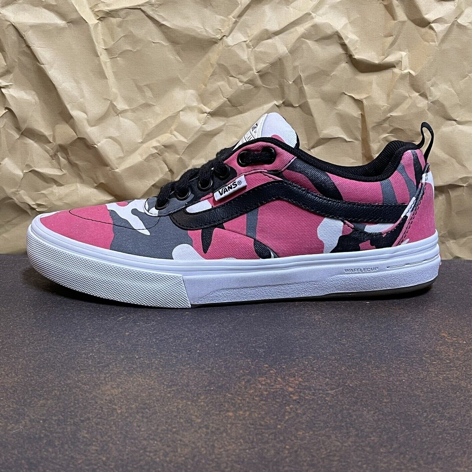 Vans Kyle Walker Pro  721454 Pink/Black Camo Skateboard Shoes Size 6.5M