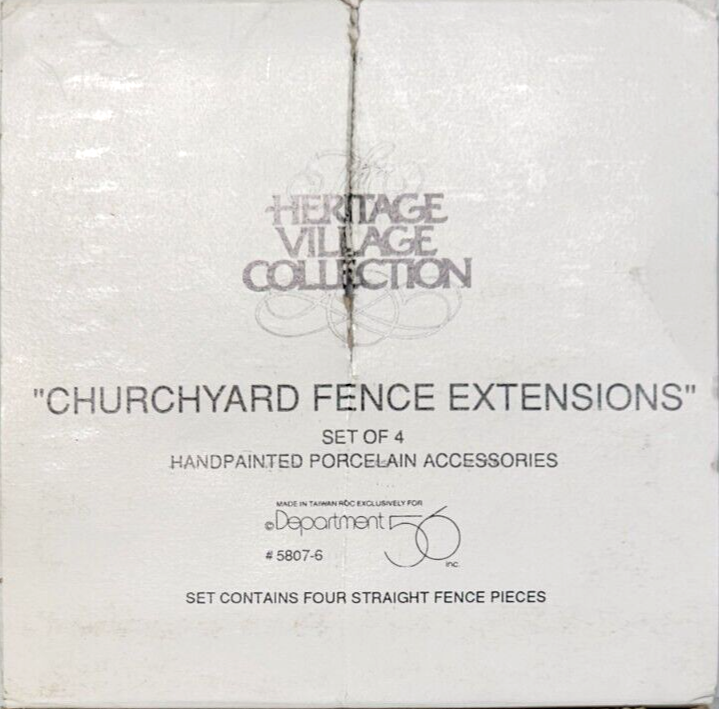 Churchyard Fence Extensions Dept 56 Heritage Village Christmas eBay