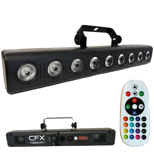Four - CFX Vibebar 1 40cm RGBW LED Bar with Wireless Remote - Stage Disco DJ - Picture 2 of 8