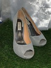 Badgley  Mischka Women’s FORMAL silver pumps / WEDDING shoes size 7.5 — photo 5