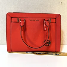 Michael Kors Dillon Dk Sangria Signature Saffiano Leather Crossbody Satchel NWT
