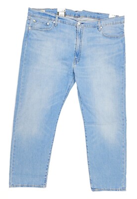 Levi's 502 Jeans Herren Hose Taper Fit light blue hellblau eco ease B&T W44 L32