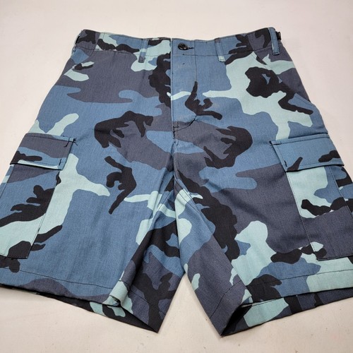 Tru-Spec Mens Blue Urban Winter Camo Shorts Size Small 27-31 Inches NWOT - Picture 2 of 6