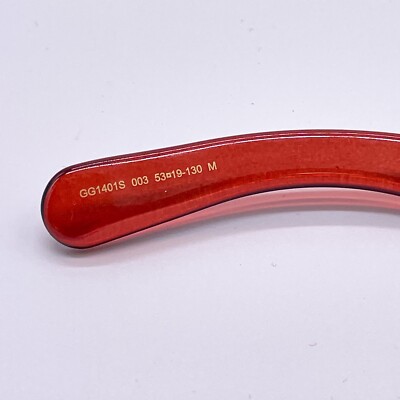 NEW GUCCI WOMEN OVAL RED SUNGLASSES GG1401S 003 NEW GUCCI GG1401S 003 RED WOMEN OVAL SUNGLASSES | eBay main image 4