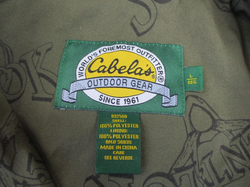 Cabelas Hunting Jacket Mens Large Mossy Oak Break Up Scent Lok Dry Plus Full Zip - Image 4 of 4