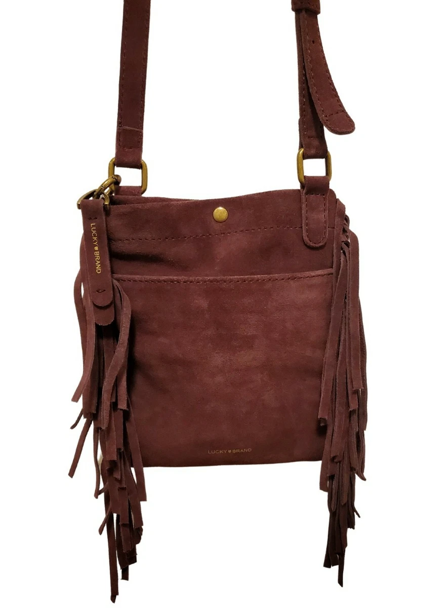 Besace Bag in Genuine Suede Bohemian Shoulder Strap 