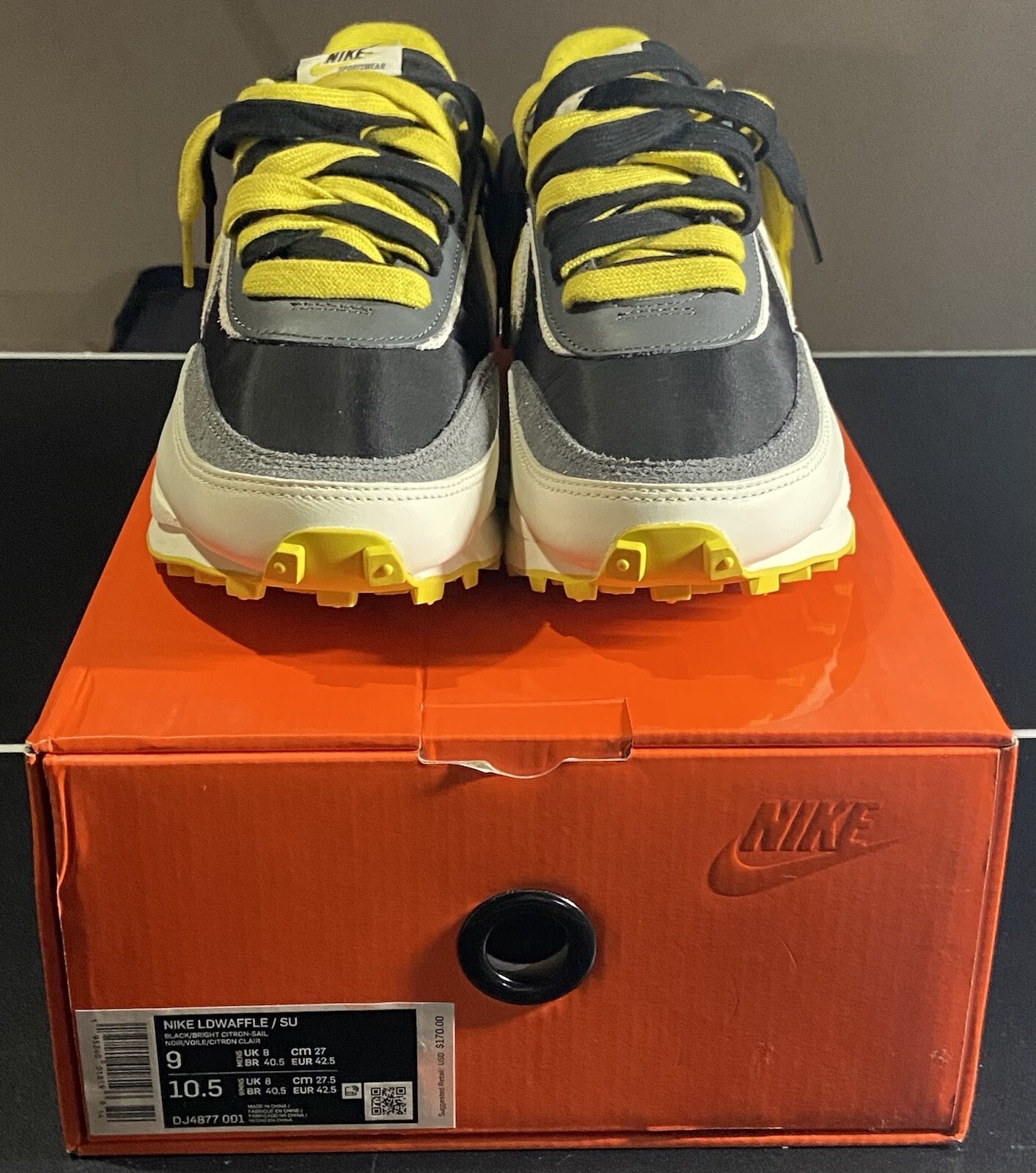 SACAI X NIKE Taglia 9 Nike sacai x Undercover x LDWaffle limone brillante