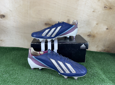 Adidas adizero F50 SG Leathers G13167 Elite Blue boots Cleats mens