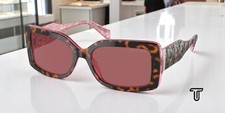 MICHAEL KORS MK2165 377487 Corfu Dk Tort Pink Brown Solid 56 Women's Sunglasses