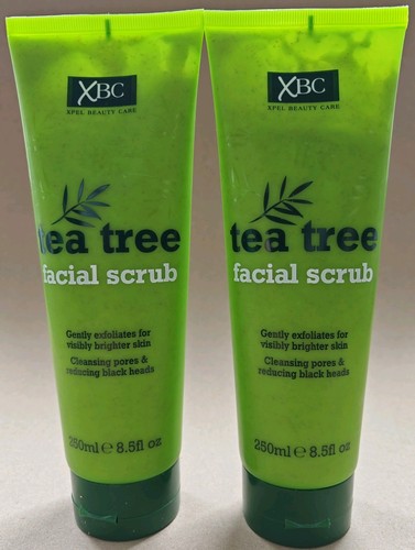 TEA TREE FACIAL SCRUB SKIN EXFOLIATER / CLEANSER 250ML PACK OF 2 ✅ UNISEX - Picture 3 of 3