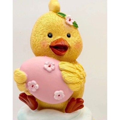 Easter Duckling Cupcake Figurine Set Spring Holiday Decor Gift