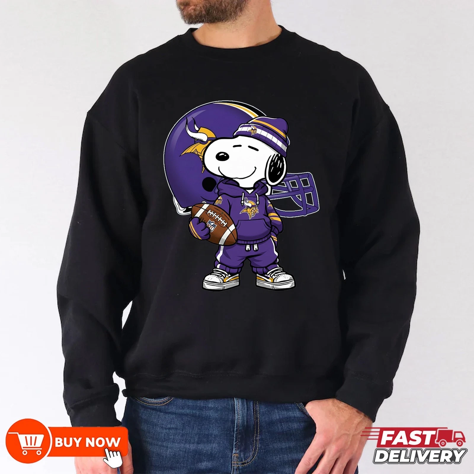 Minnesota Vikings Football Sweatshirt