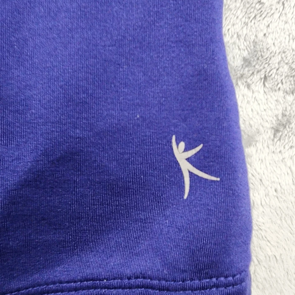 Chaqueta Danskin Now Mujer M Azul 1/4 Cremallera Manga Larga Pulgares Pullover Entrenamiento Foto 3 de 4