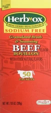 Hormel Herb Ox Beef Bouillon Sodium Free 50 Packets 