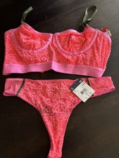 Pink Lace Lingerie Set