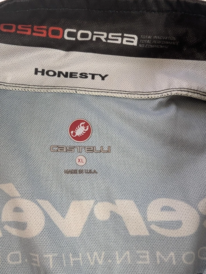 Chaleco de Ciclismo Castelli Cervélo 3T Rosso Corsa Hombre’s XL Negro Rojo Zipvit EE. UU. Foto 3 de 4