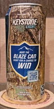2024 KEYSTONE LIGHT 16 OUNCE STAY TAB BEER CAN COORS HUNT THE BLAZE CONTEST