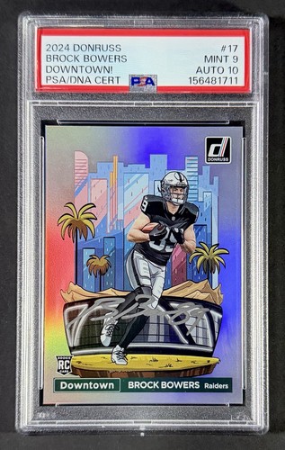 Brock Bowers #17 2024 Panini Donruss Downtown card