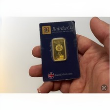 ** 1 X 20 GRAM BAIRDMINT GOLD BAR BRAND NEW IN SEALED CERTICARD ** 3008.45 per troy oz