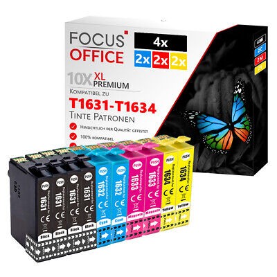 10 Patronen für Epson WF-2010 2510 2520 2530 2540 WF-2630 2650 2660 WF-2750 2760