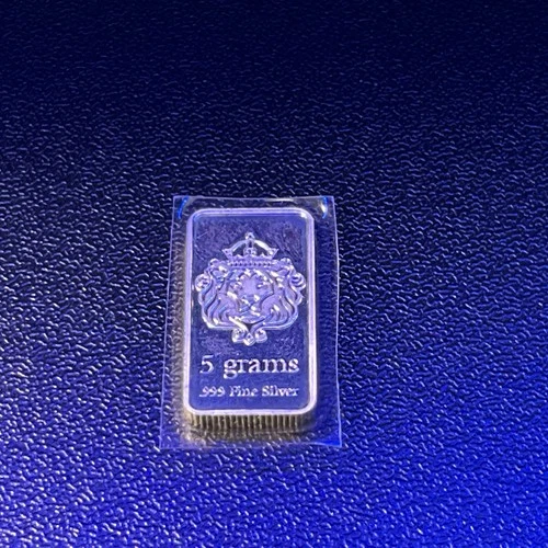 5 gram Silver Bar - Scottsdale Mint 5 g Silver Bullion Bar #A154