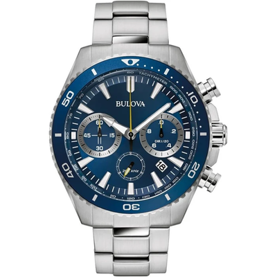 Bulova 98B393 Marine Star Precisionist Blue Dial Men's Watch | eBay