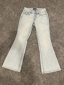 Jeans Flare Aeropostale Taille 0 - Effet Peinture Et éclaboussure De Javel - Occasion Très Bon état - Style Rétro