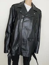 Rick Owens JUMBO LUKE STOOGES - Men’s Leather Jacket Size UNI - RU02D6773 LRI -