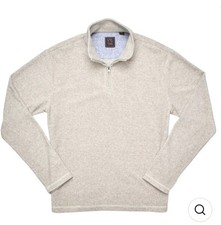 VINTAGE 1946 SOFT BRUSHED SWEATER KNIT QUARTER ZIP SIZE XL FROSTY GREEN HEATHER