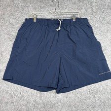 Columbia PFG Fishing Shorts Mens L Blue Omni-Shade Mesh Lined 6" Inseam