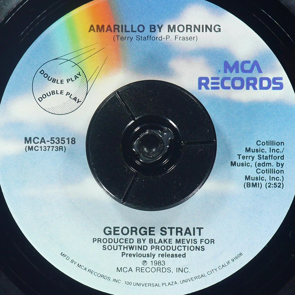 GEORGE STRAIT Right Or Wrong / Let'S Fall To Pieces Together MCA MCA-53517 NM 45 - Image 3 of 4