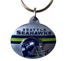 Seattle Seahawks Siskiyou Sports Key Chain Football NFL Chrome Official
