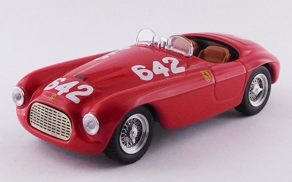 Art Model ART397 1:43 Ferrari 166MM Barchetta Mille Miglia 1949 #642 Rot-image