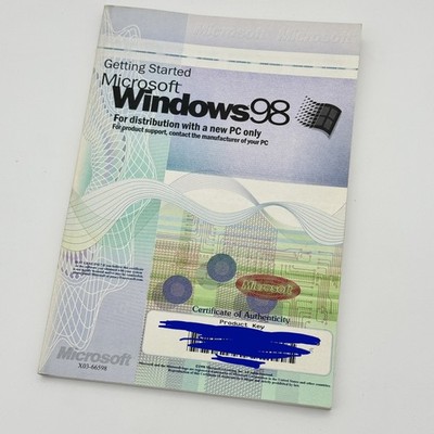Vintage Microsoft Windows 98 Getting Started Manual for IBM PC