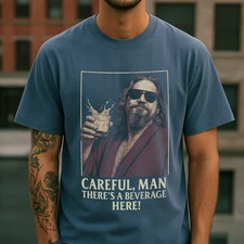 Vintage Big Lebowski T-Shirt The Dude Jeff Bridges Funny Movie Tee Unisex