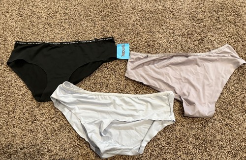 Vince Camuto Seamless Bikini Panties 3-Pack L NWT Laser Cut No Show - Picture 1 of 7