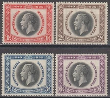 EDSROOM-21657 South West Africa 121-124 LH 1935 Complete Silver Jubilee CV$13