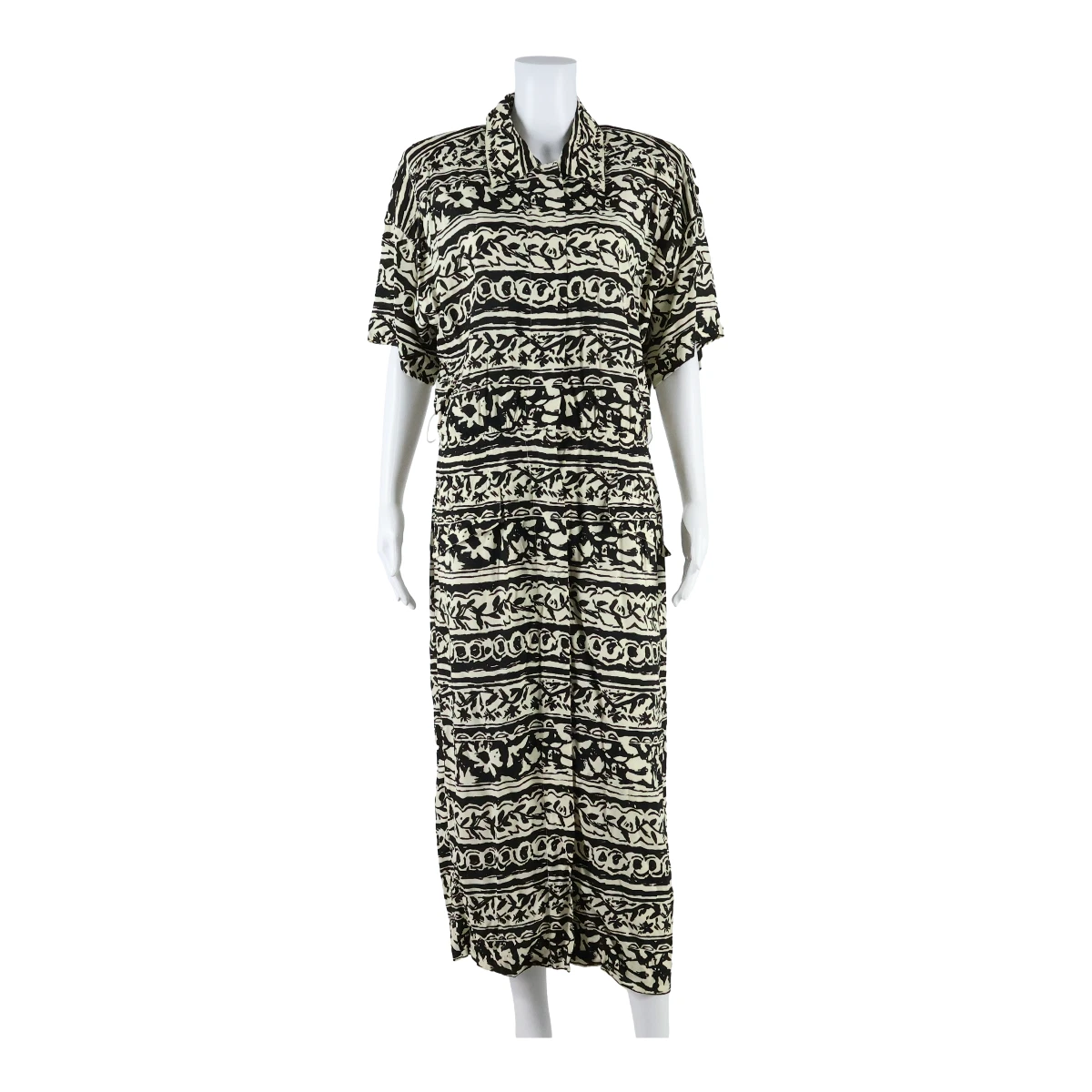 Maggy London Abito Donna Scollo A V Con Vita Intrecciata – Maniche Corte, Sopra Il Ginocchio, Colore Blu, Taglie Regolari - 3