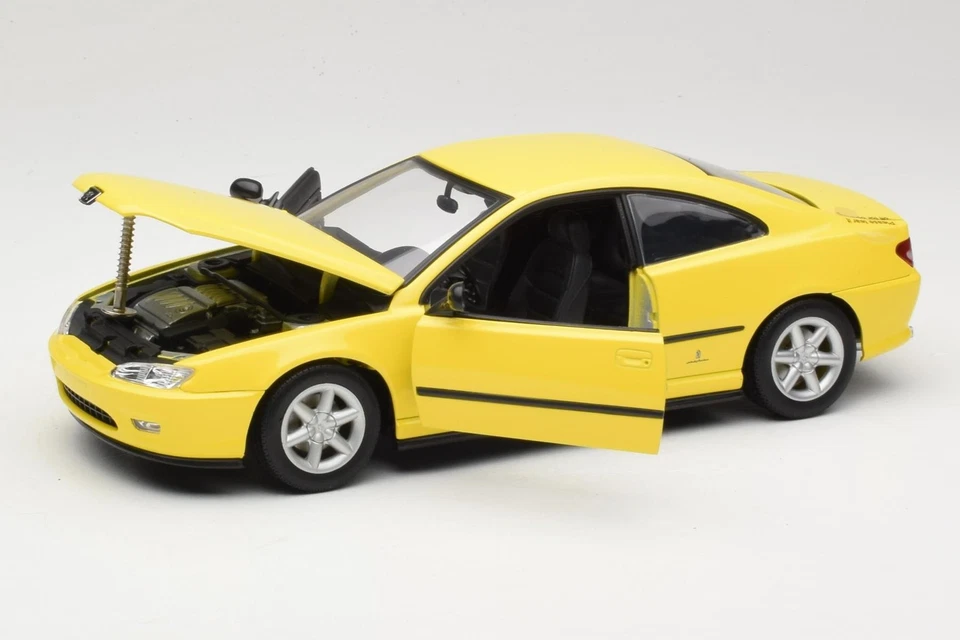 01022 Peugeot 406 Coupe Yellow Gate 1/18 - Image 2 of 4