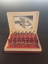 6 Messerbänkchen Kreuzform versilbert