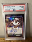 2024 Topps Chrome - Drake Maye Rookie Auto - PSA 9 - Patriots RC